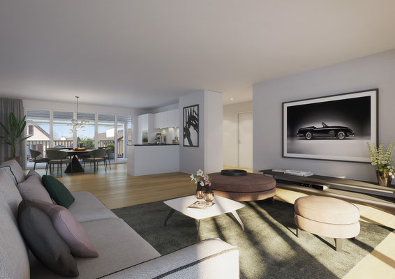 VISUALISIERUNG WOHNUNG 3 WHG 103 OBERGESCHOSS